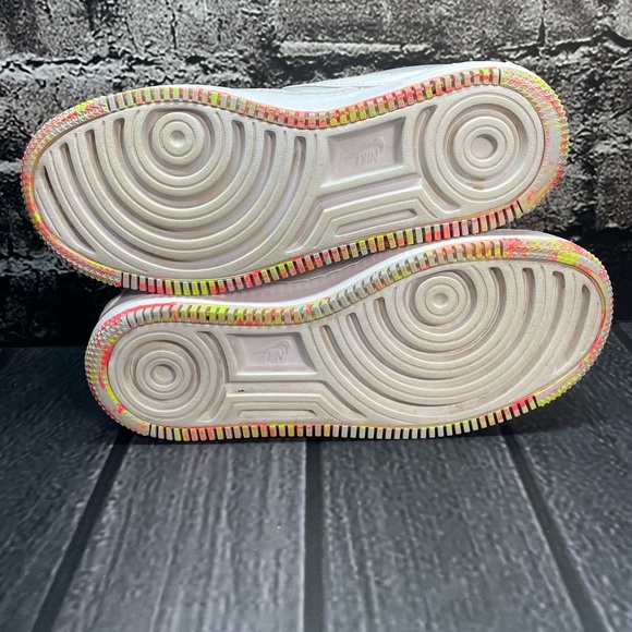 Nike Air Force 1 Jester XX Floral Print Womens 9 Platinum White AV2461-001 - Picture 11 of 16